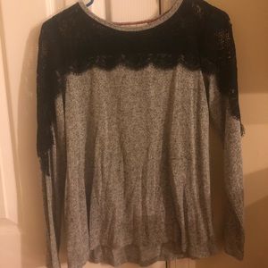 Lace Topped Sweater